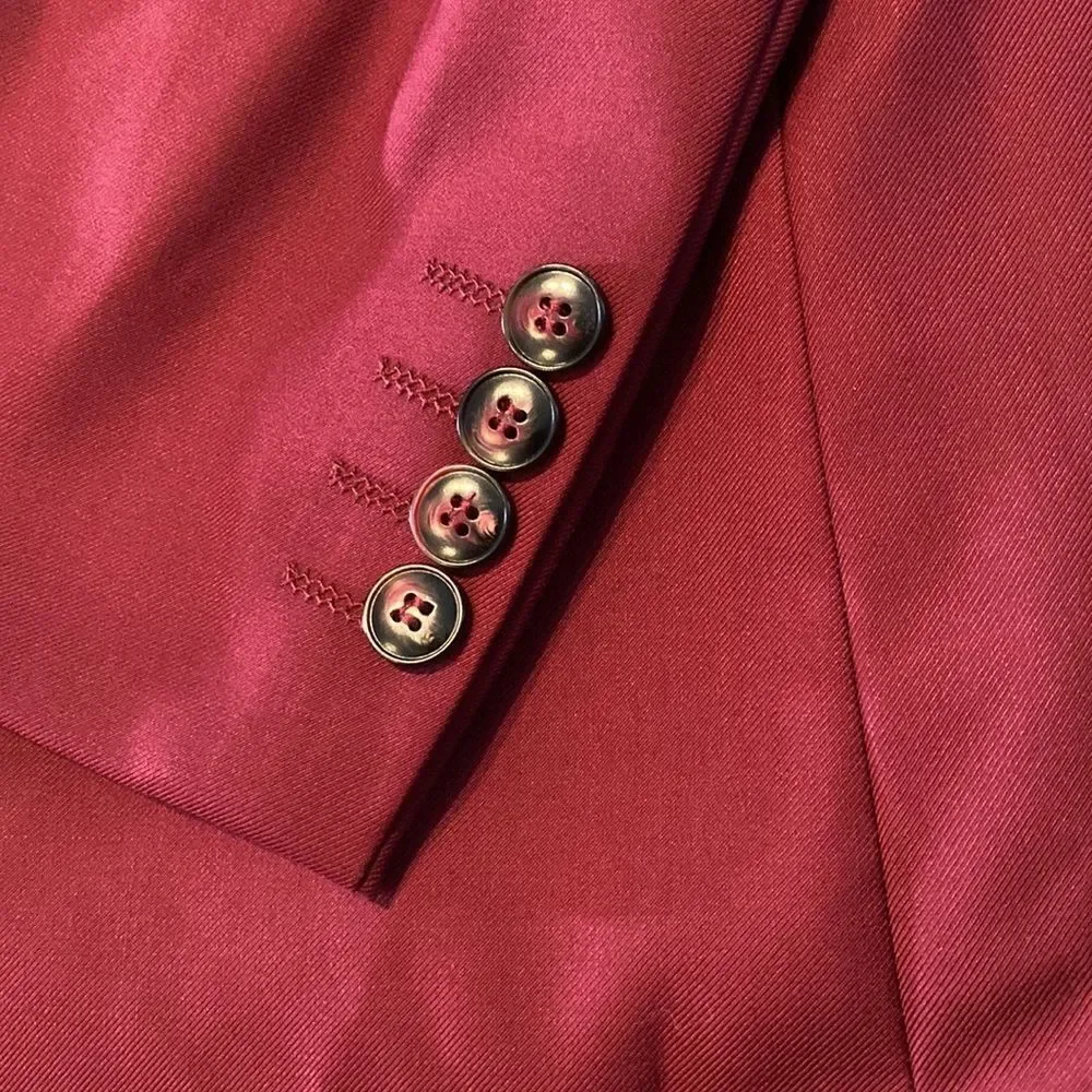 Men’s 2 Piece One Button Single Breasted Suit Size 42 Jacket 38 Pants NWOT